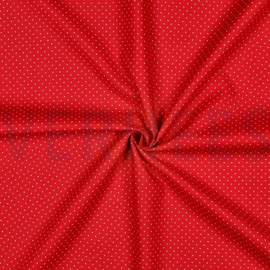 POPLIN PETIT DOTS RED #7