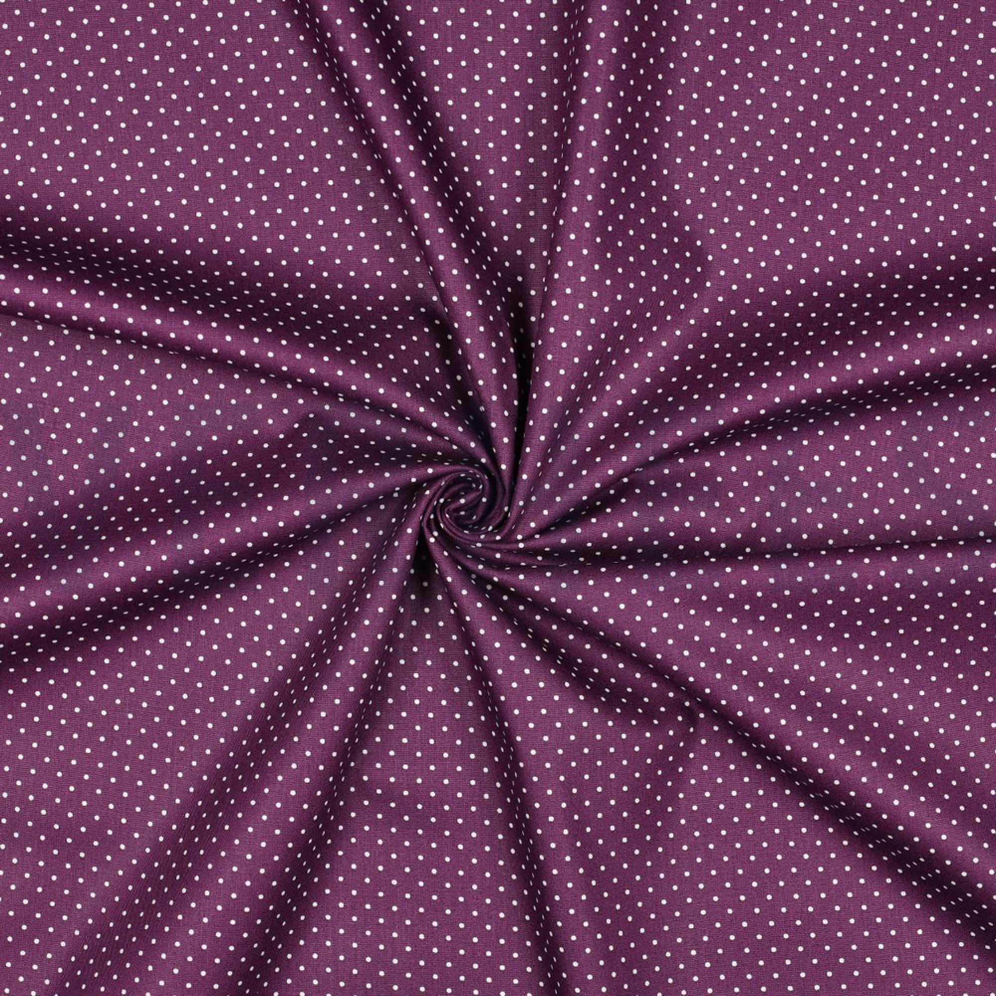 POPLIN PETIT DOTS PURPLE (high resolution) #3