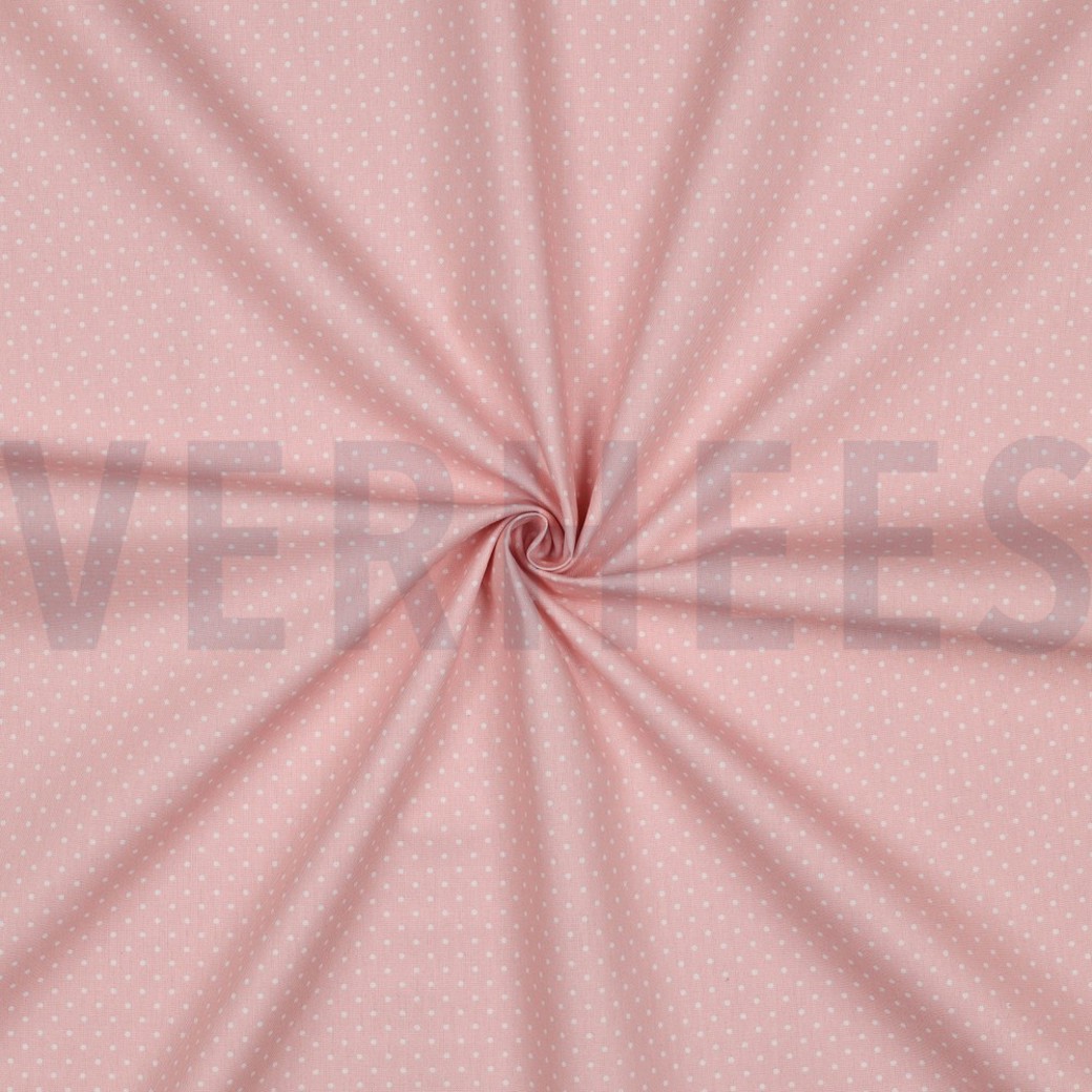 POPLIN PETIT DOTS OLD ROSE #3