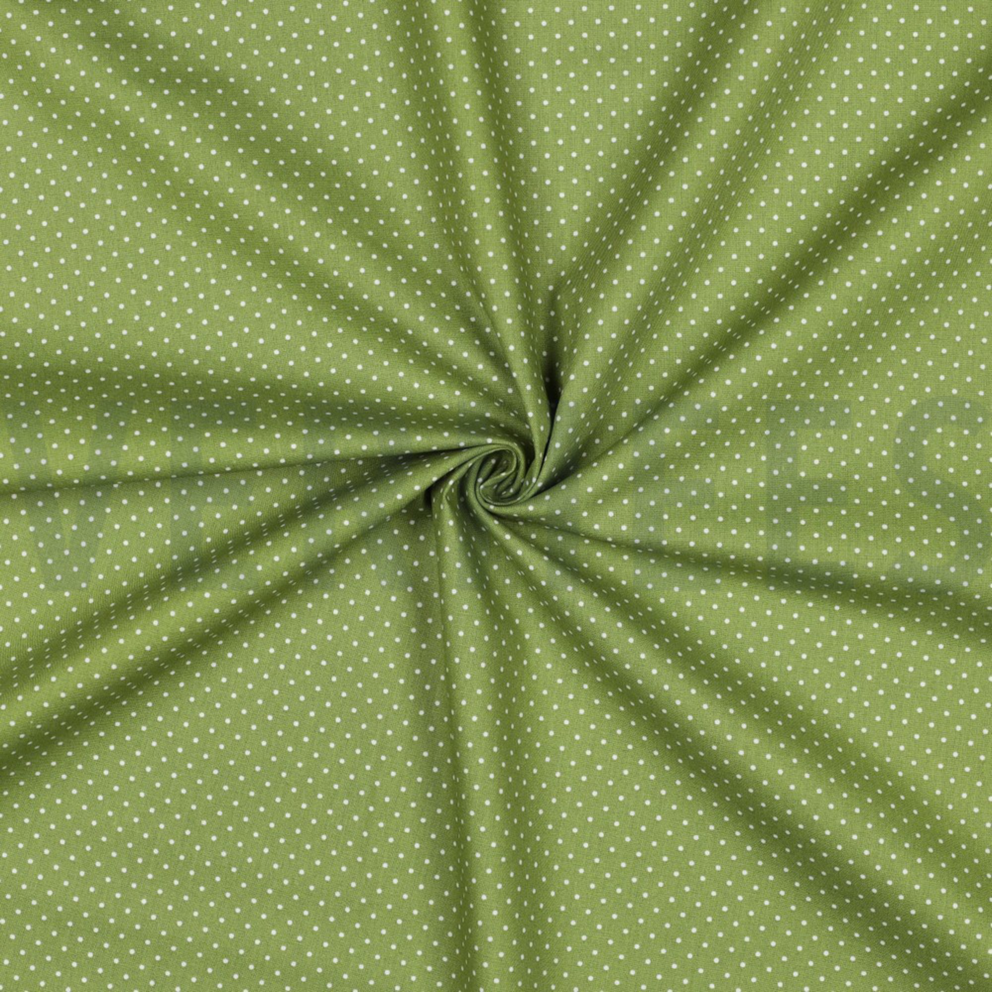 POPLIN PETIT DOTS GREEN (high resolution) #3