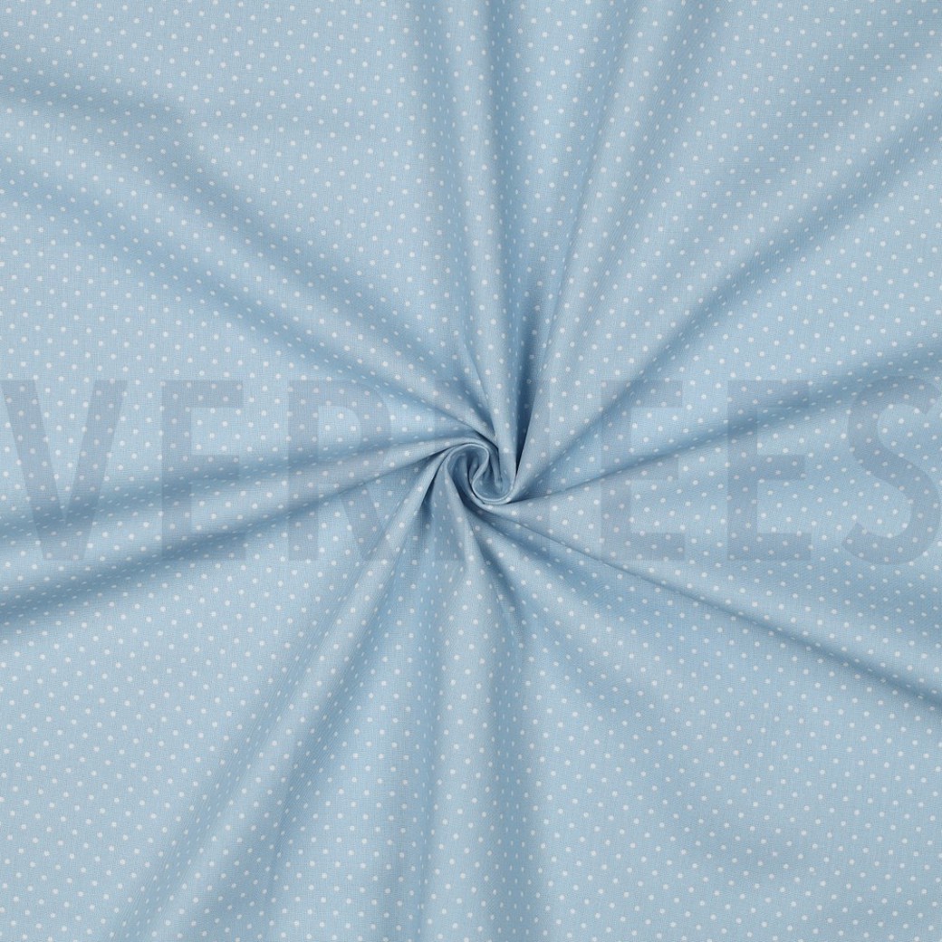 POPLIN PETIT DOTS LIGHT BLUE #3