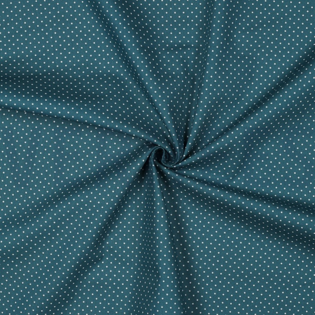 POPLIN PETIT DOTS PETROL #3