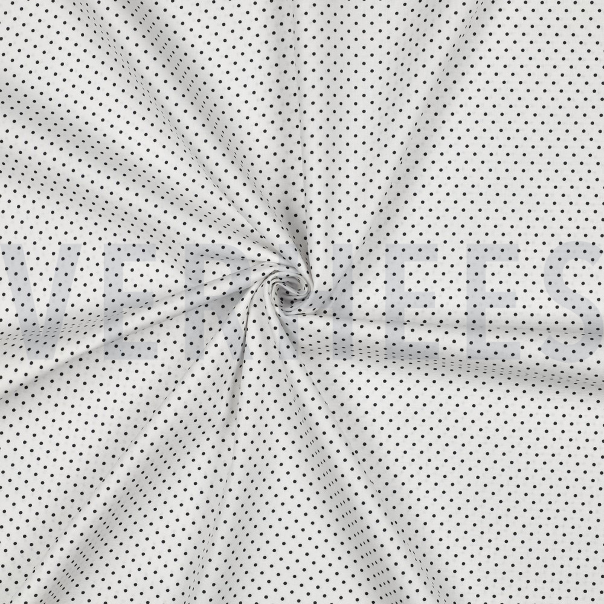 POPLIN PETIT DOTS WHITE/BLACK (high resolution) #3