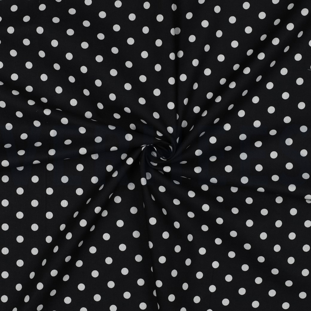 POPLIN DOTS BLACK #3
