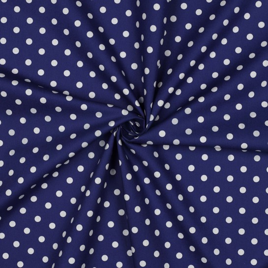 POPLIN DOTS COBALT #7