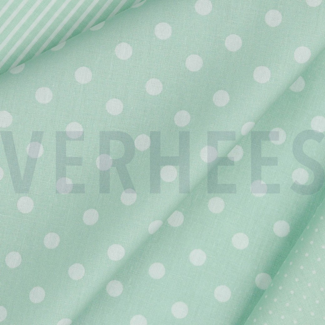 POPLIN DOTS MINT #3