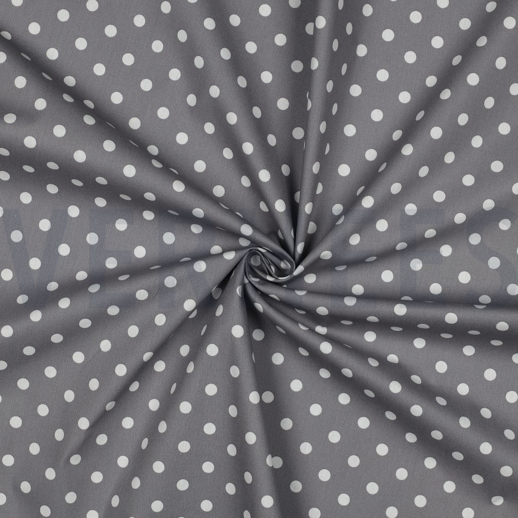POPLIN DOTS GREY #3