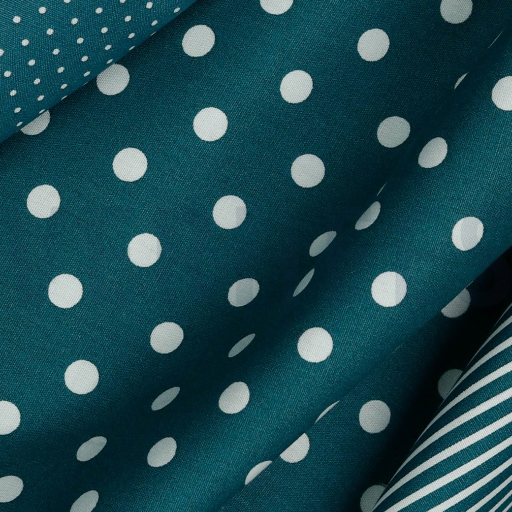 POPLIN DOTS PETROL #3