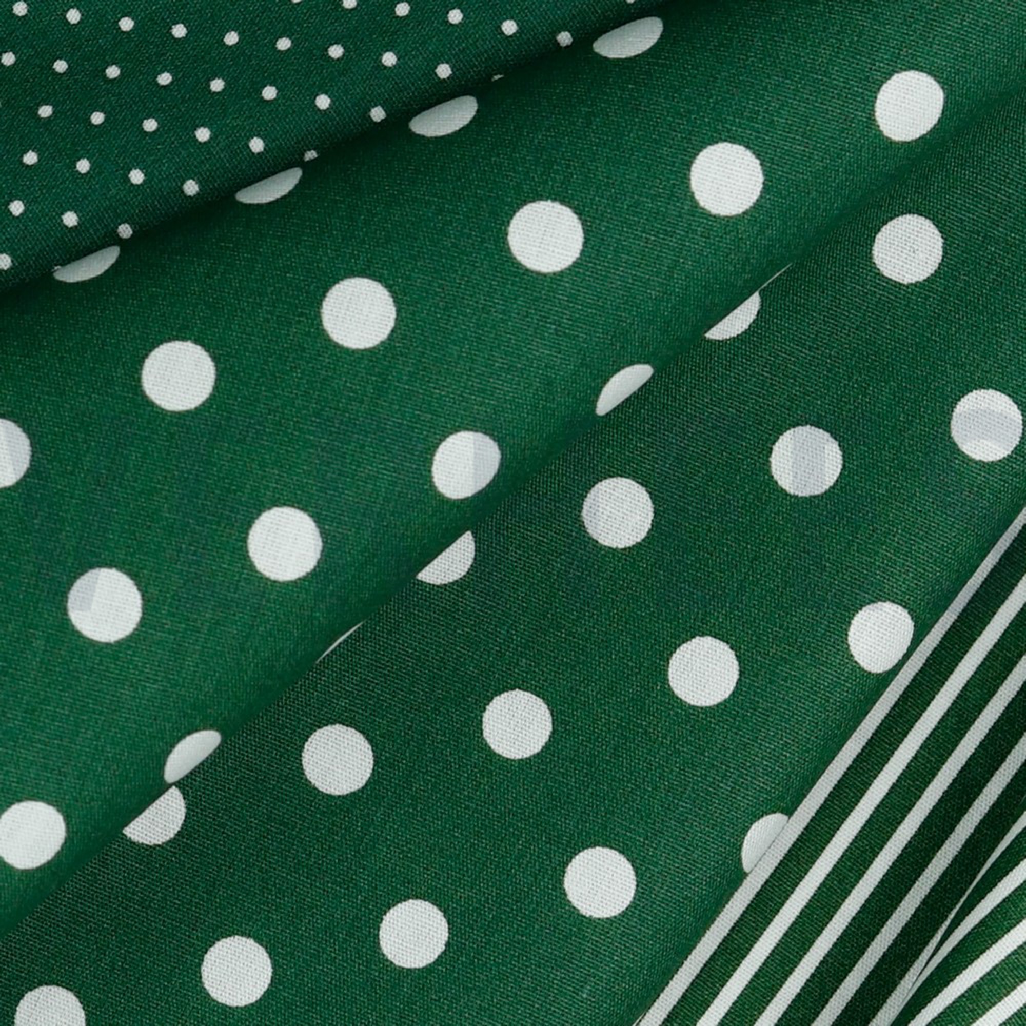 POPLIN DOTS DARK GREEN (high resolution) #3