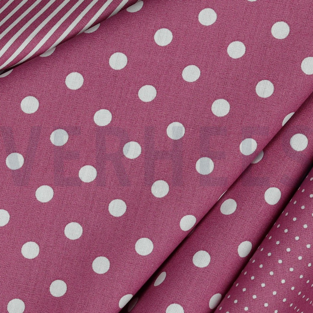 POPLIN DOTS MAUVE #3