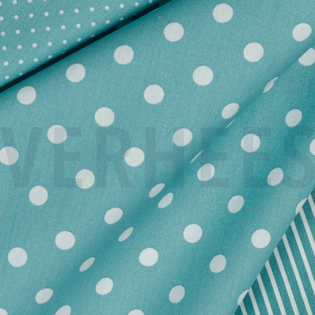 POPLIN DOTS OLD GREEN #3