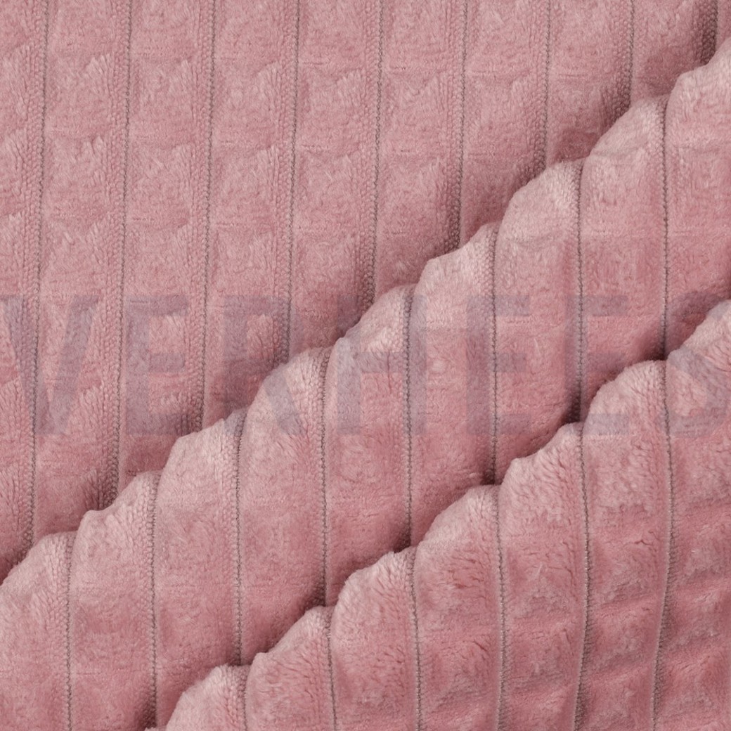 VELOURS DECO SQUARE OLD ROSE #3