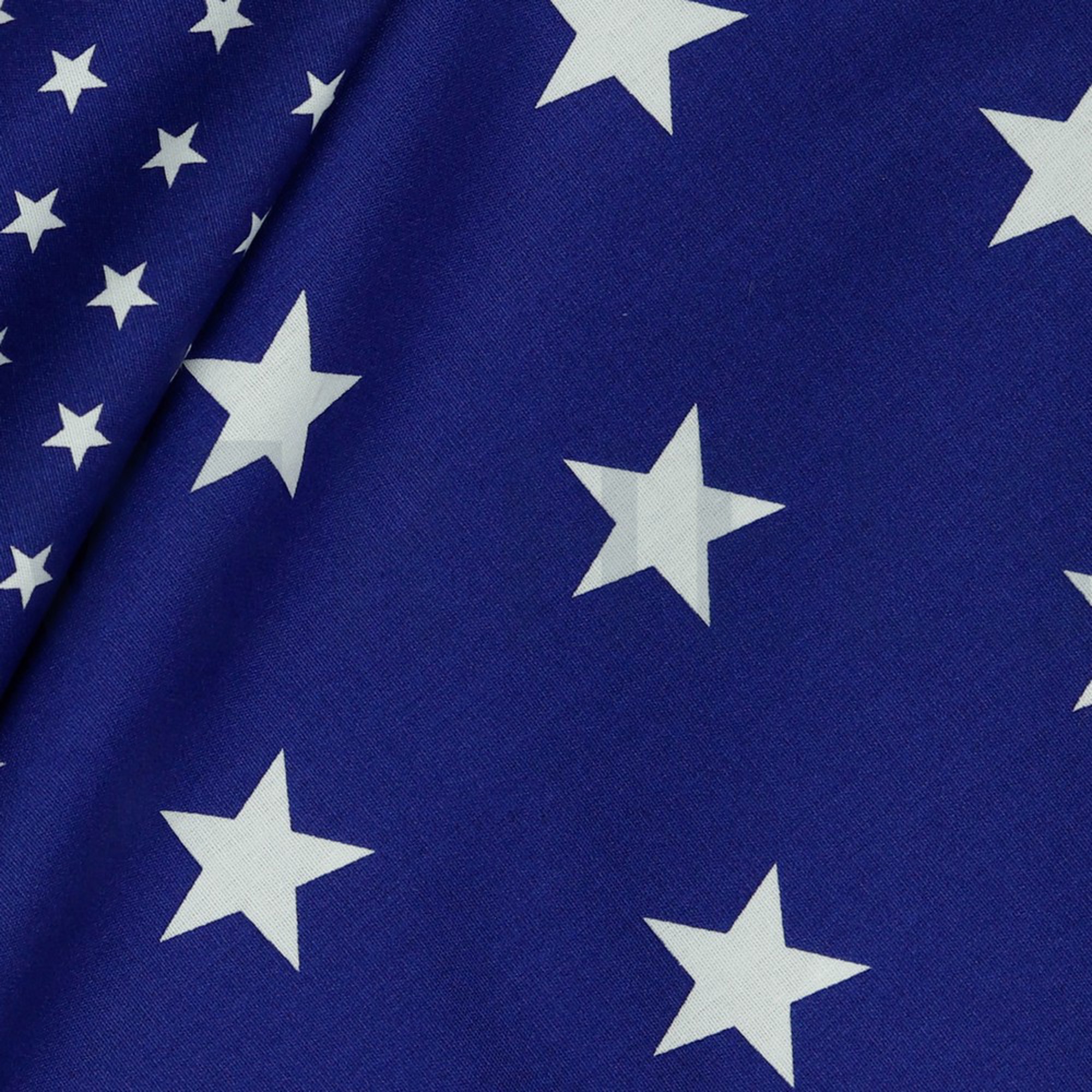 POPLIN STARS COBALT (high resolution) #3