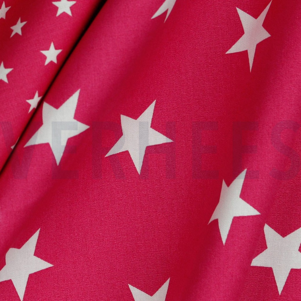 POPLIN STARS PINK #3