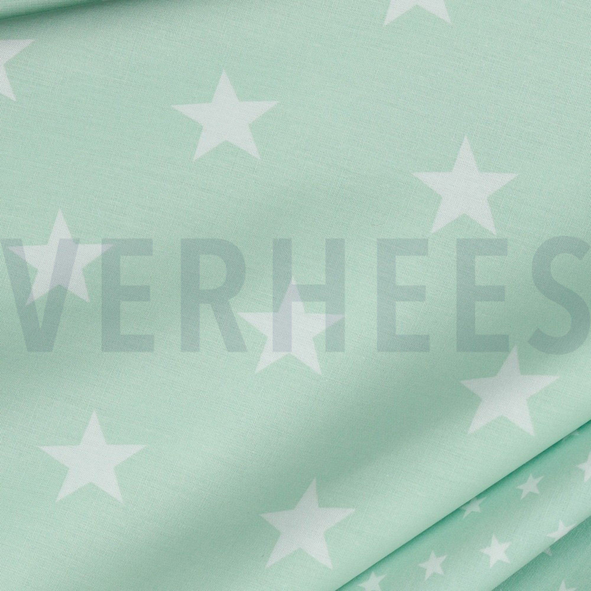 POPLIN STARS MINT (high resolution) #3
