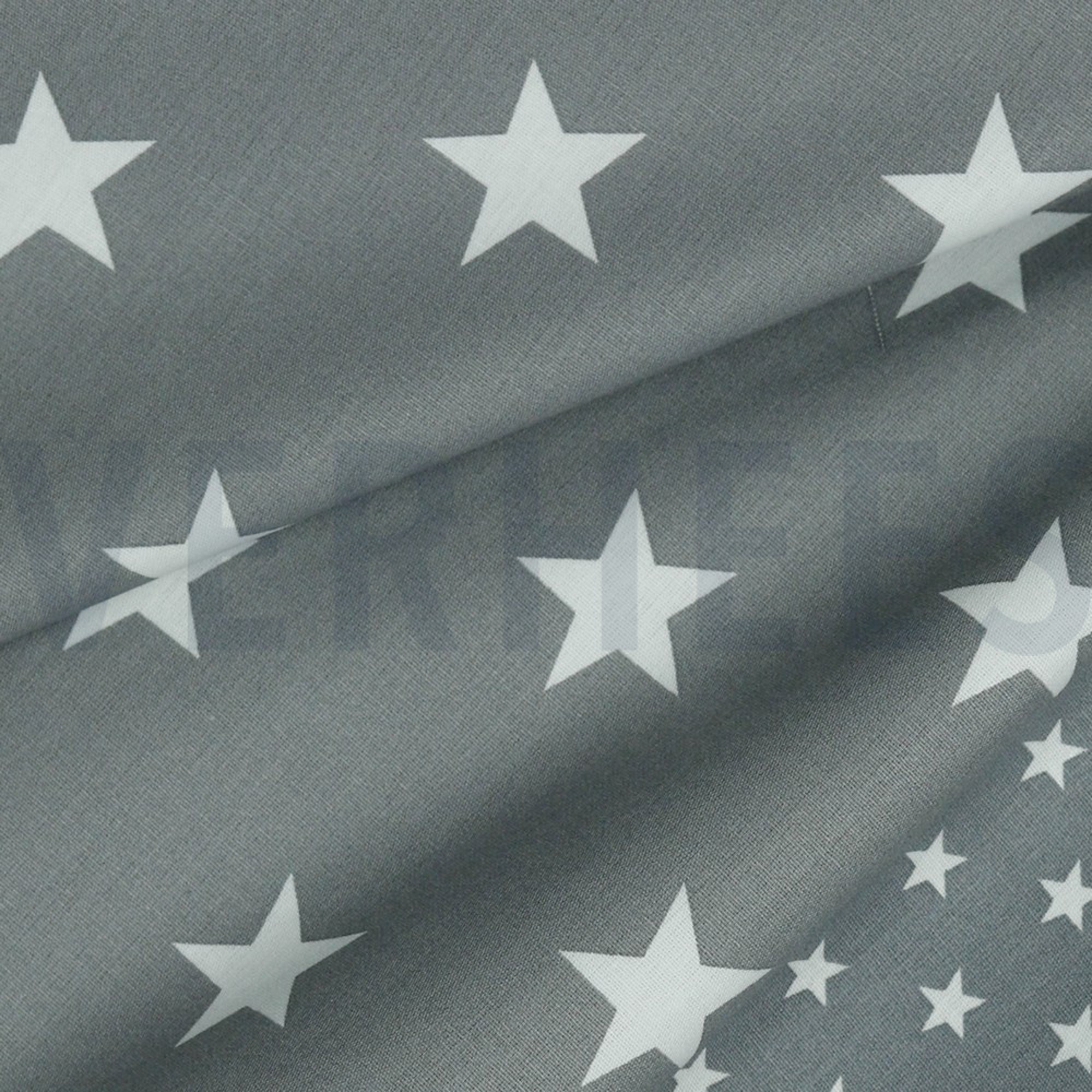POPLIN STARS GREY (high resolution) #3