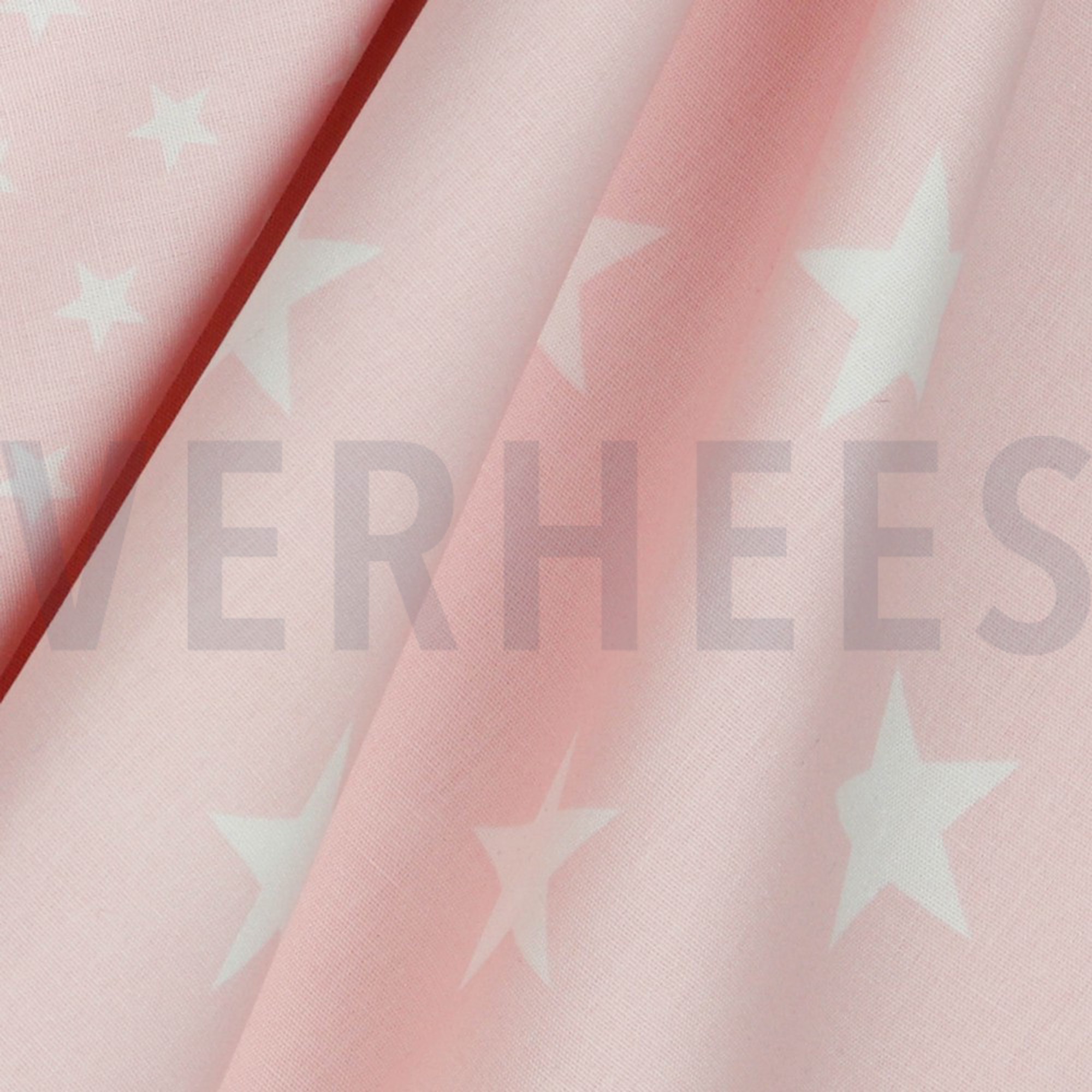 POPLIN STARS LIGHT ROSE (high resolution) #3