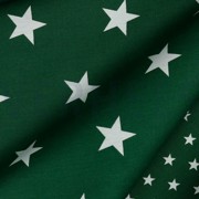 POPLIN STARS DARK GREEN (thumbnail) #3