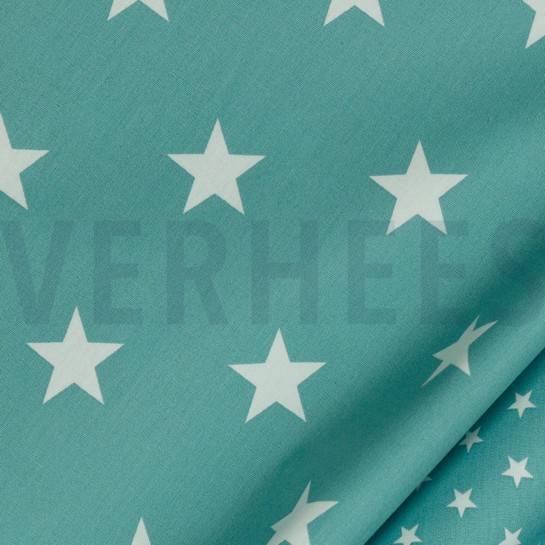 POPLIN STARS OLD GREEN #7