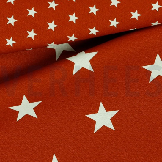 POPLIN STARS TERRACOTTA #7