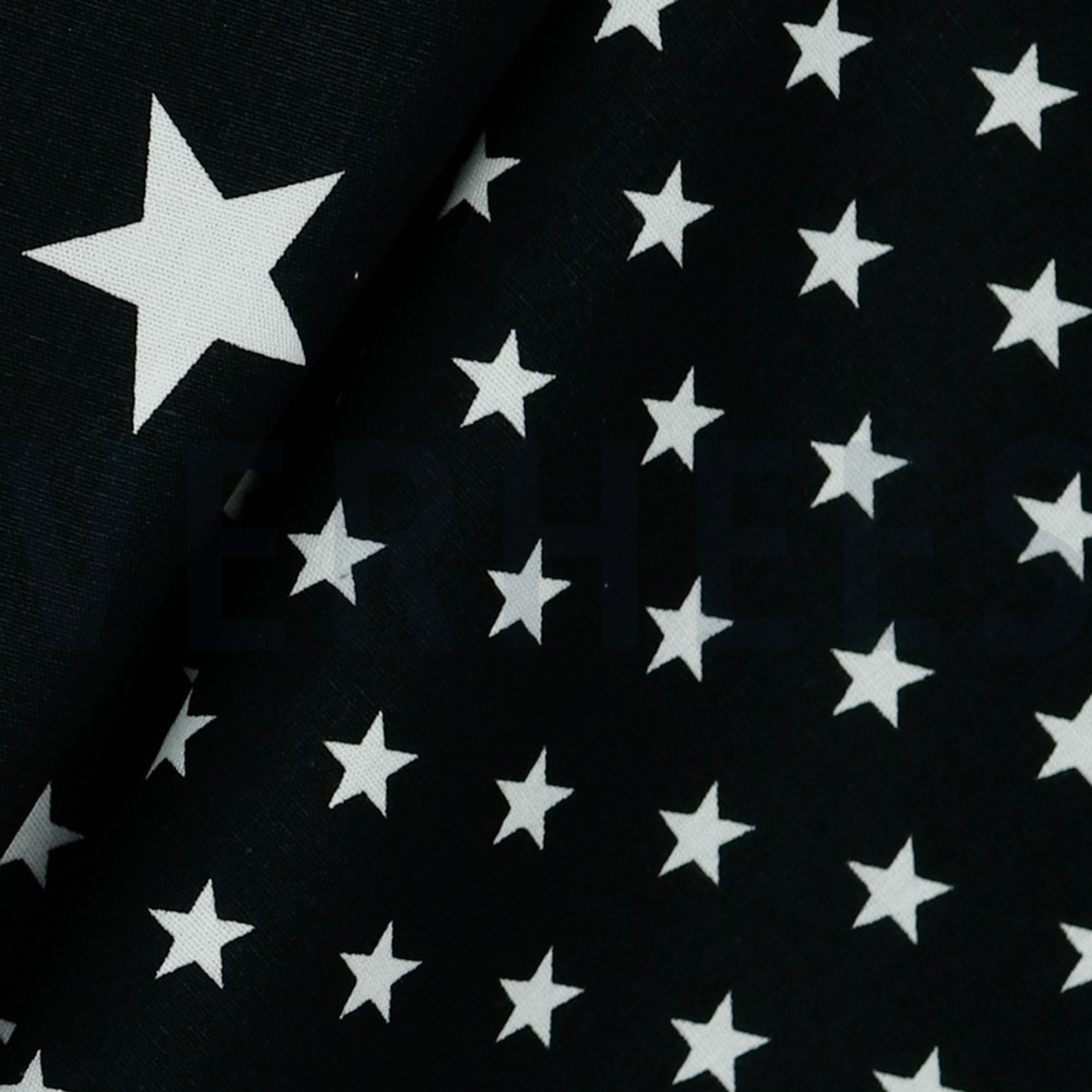 POPLIN PETIT STARS BLACK (high resolution) #3