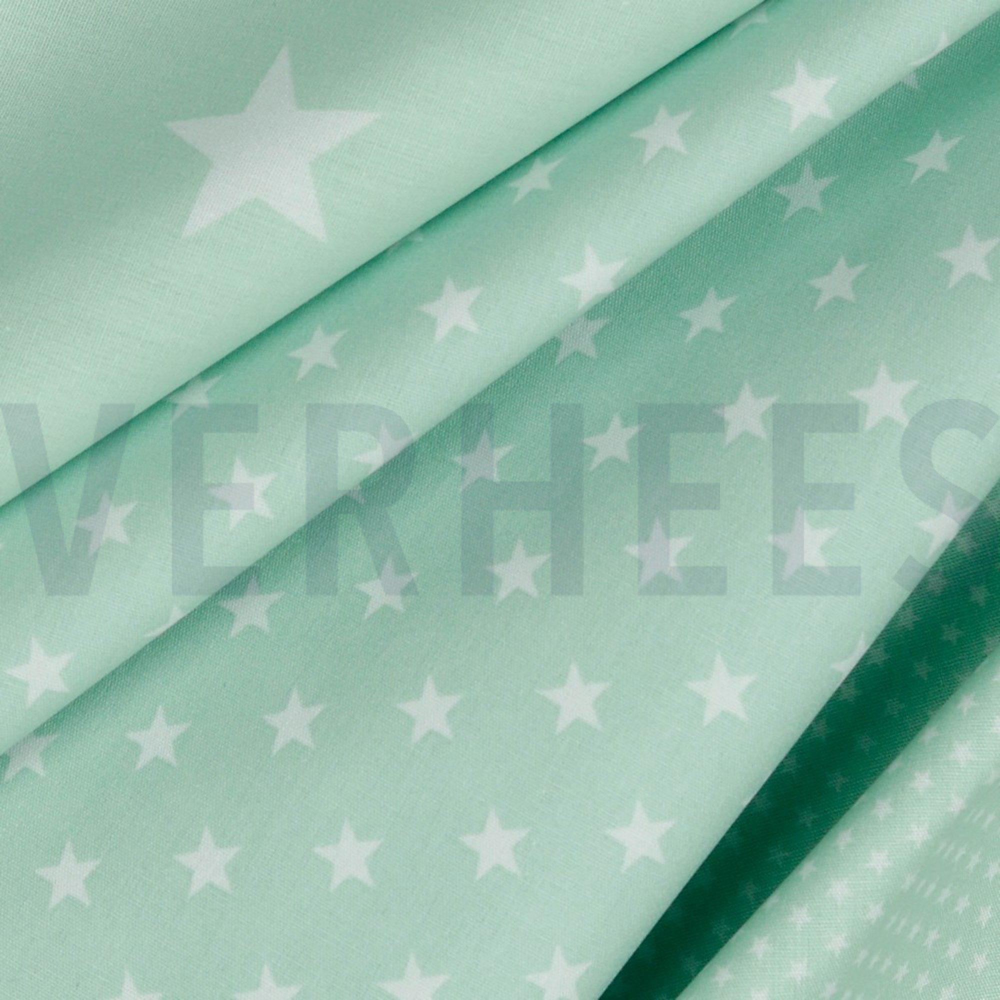 POPLIN PETIT STARS MINT (high resolution) #3