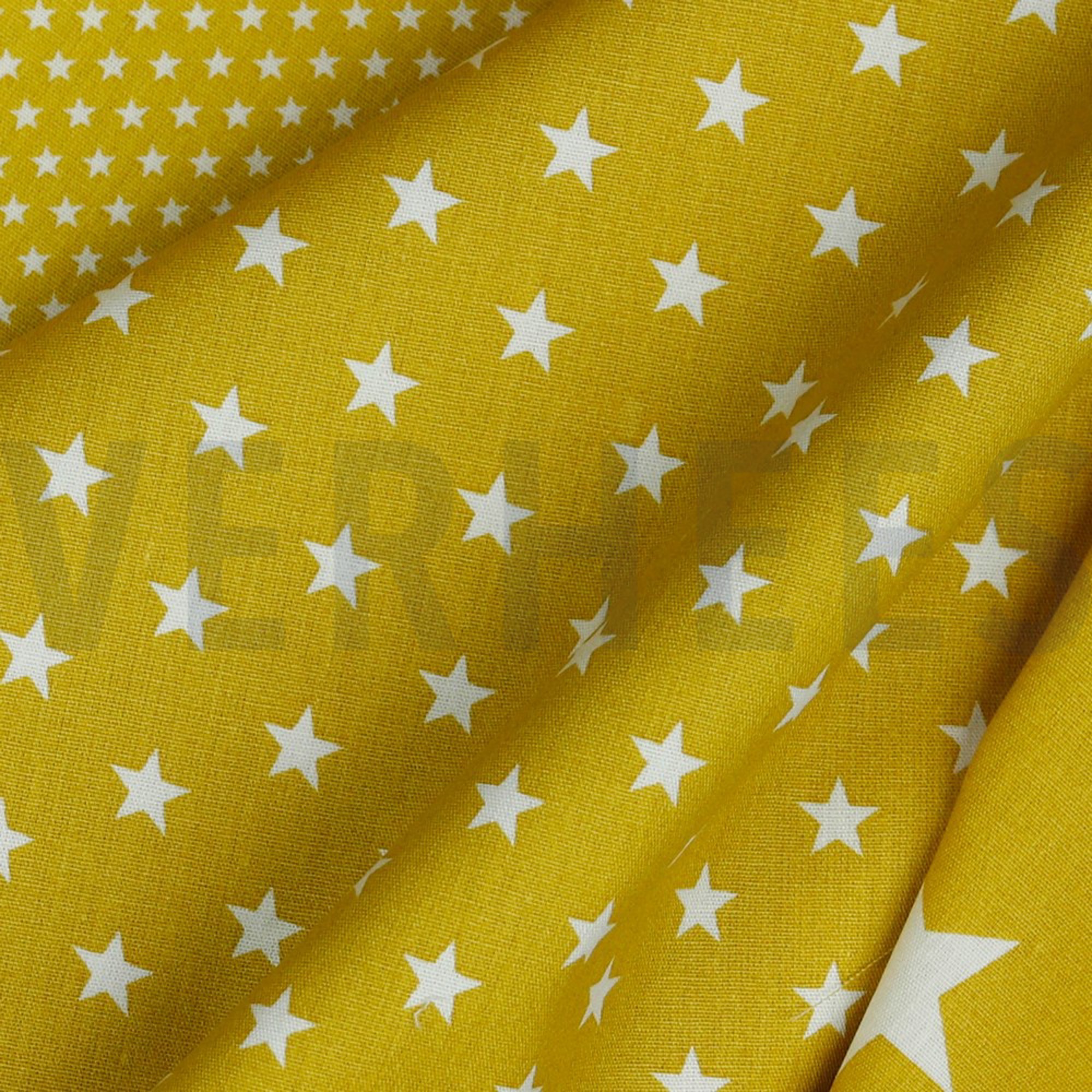 POPLIN PETIT STARS OCHRE (high resolution) #3