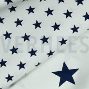 POPLIN PETIT STARS WHITE/NAVY (thumbnail) #3