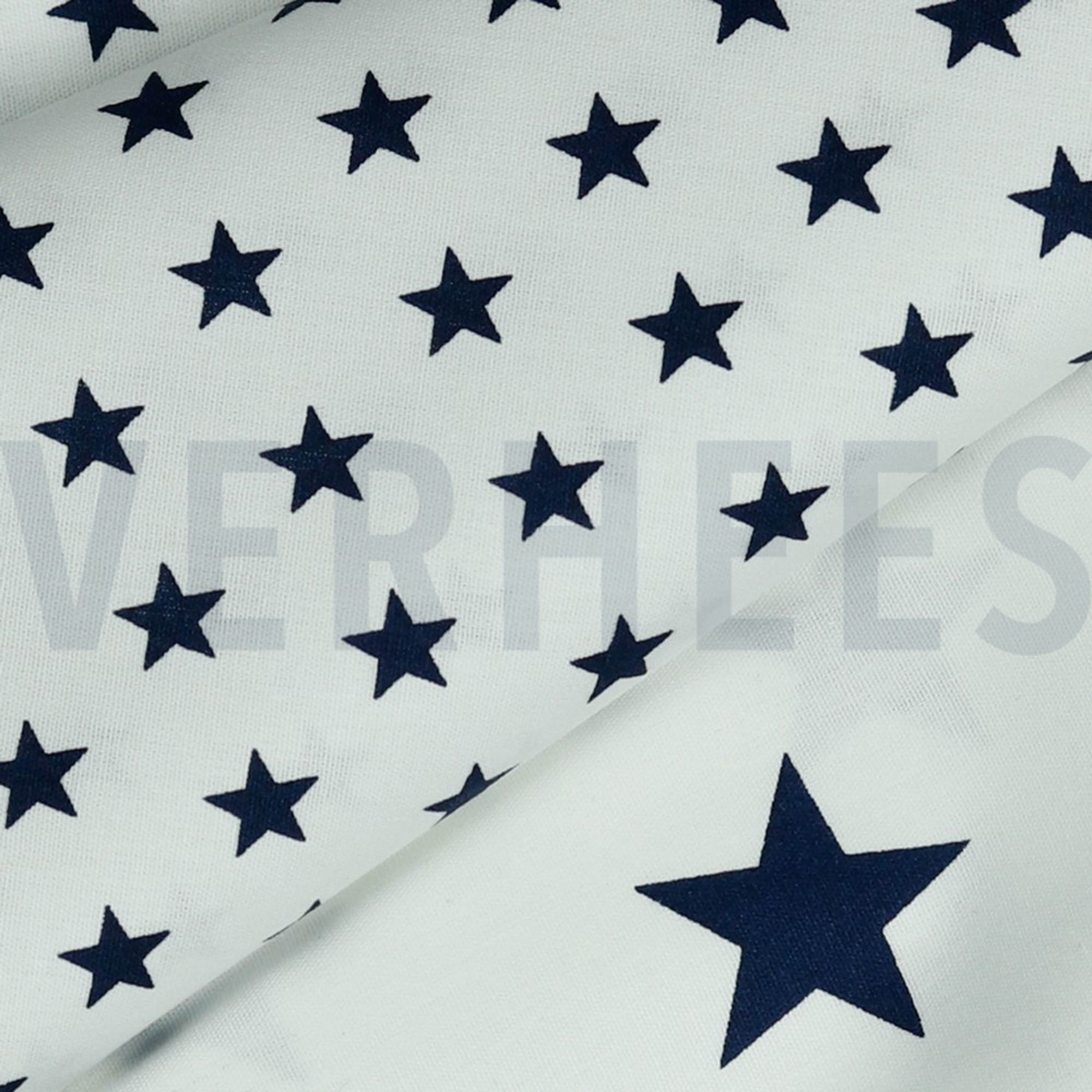 POPLIN PETIT STARS WHITE/NAVY (high resolution) #3