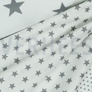 POPLIN PETIT STARS WHITE/GREY (thumbnail) #3