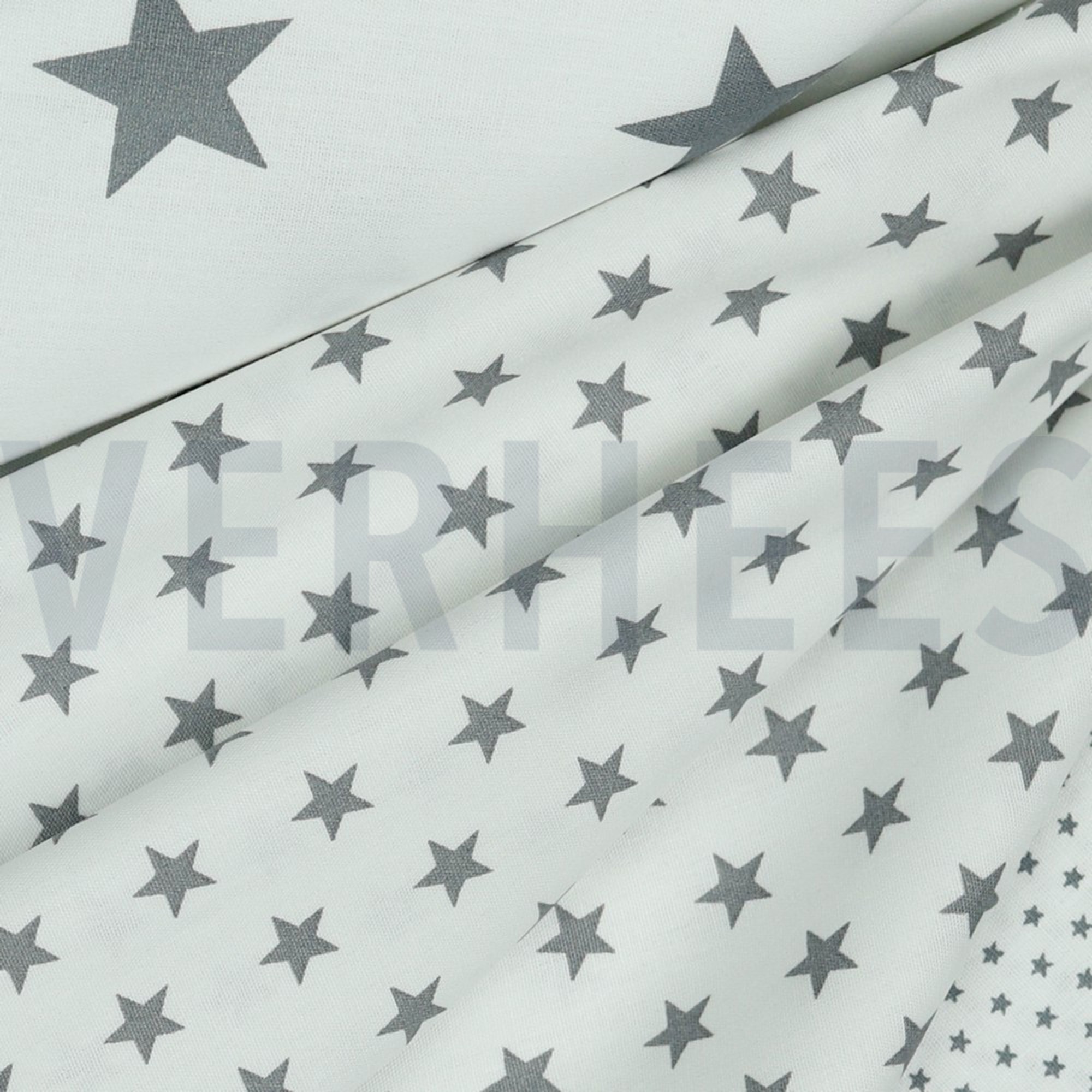 POPLIN PETIT STARS WHITE/GREY (high resolution) #3