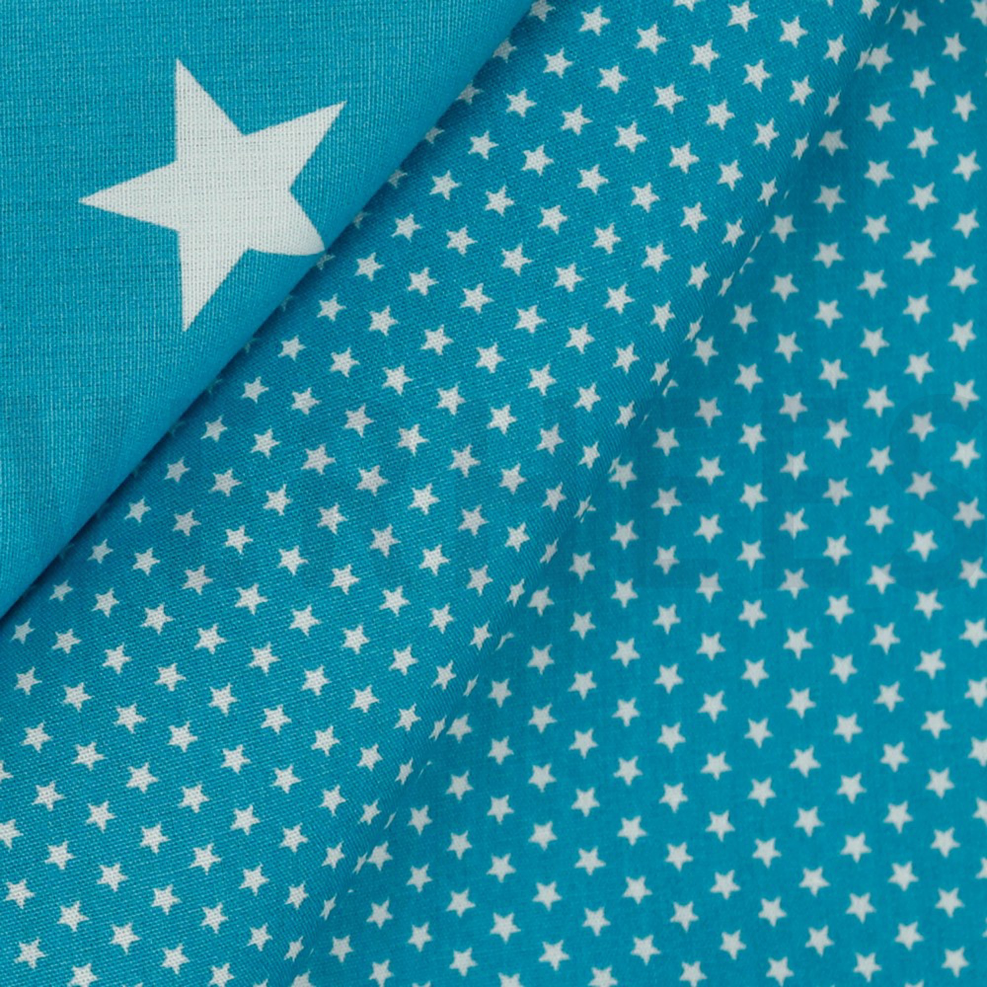 POPLIN MINI STARS TURQUOISE (high resolution) #3