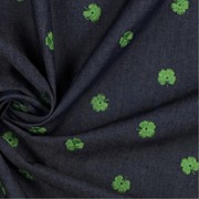 JEANS EMBROIDERY CLOVER INDIGO (thumbnail) #3