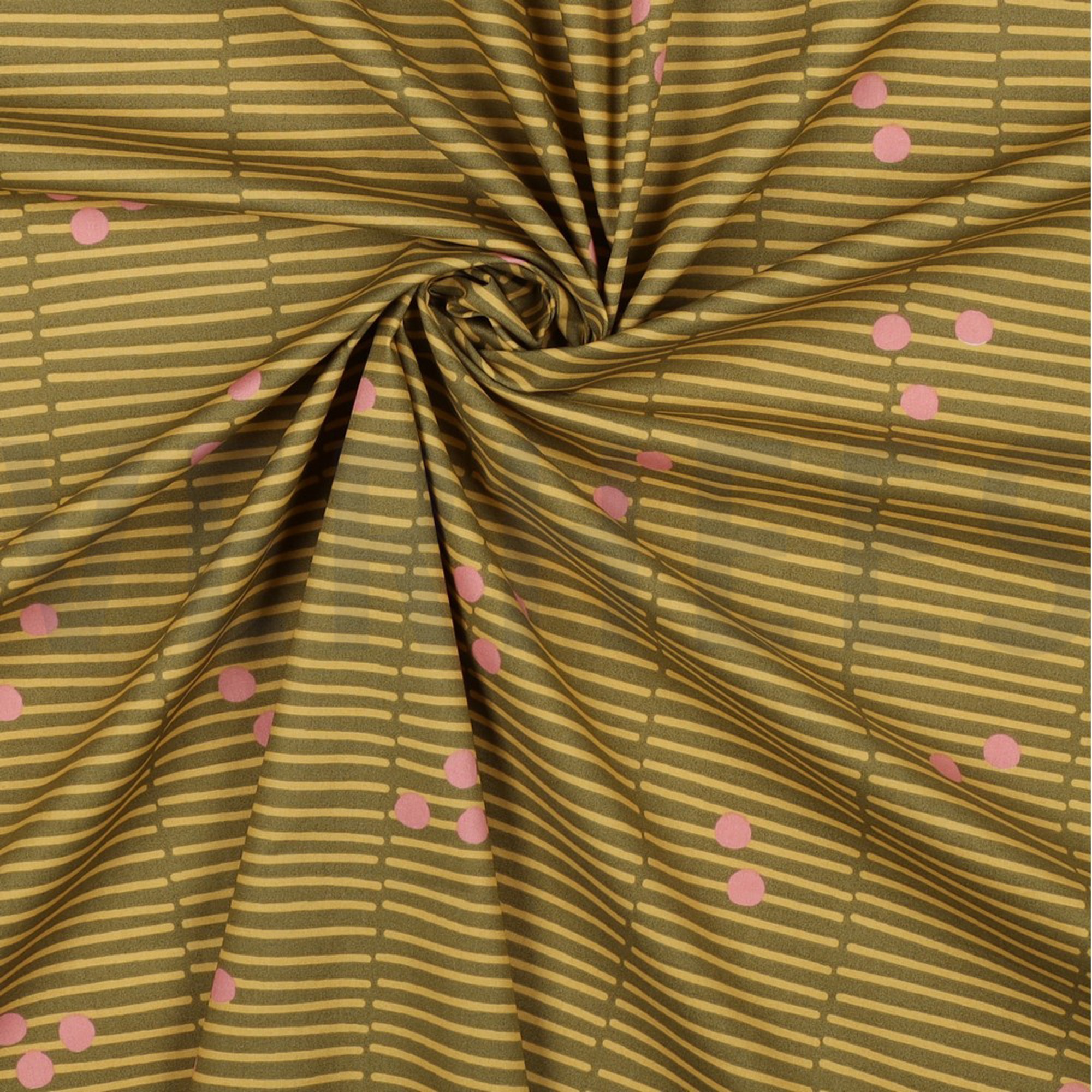 FINE POPLIN BROKEN STRIPE GREEN (high resolution) #3