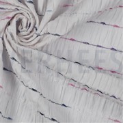 CRINKLE COTTON DOBBY STRIPE WHITE (thumbnail) #3