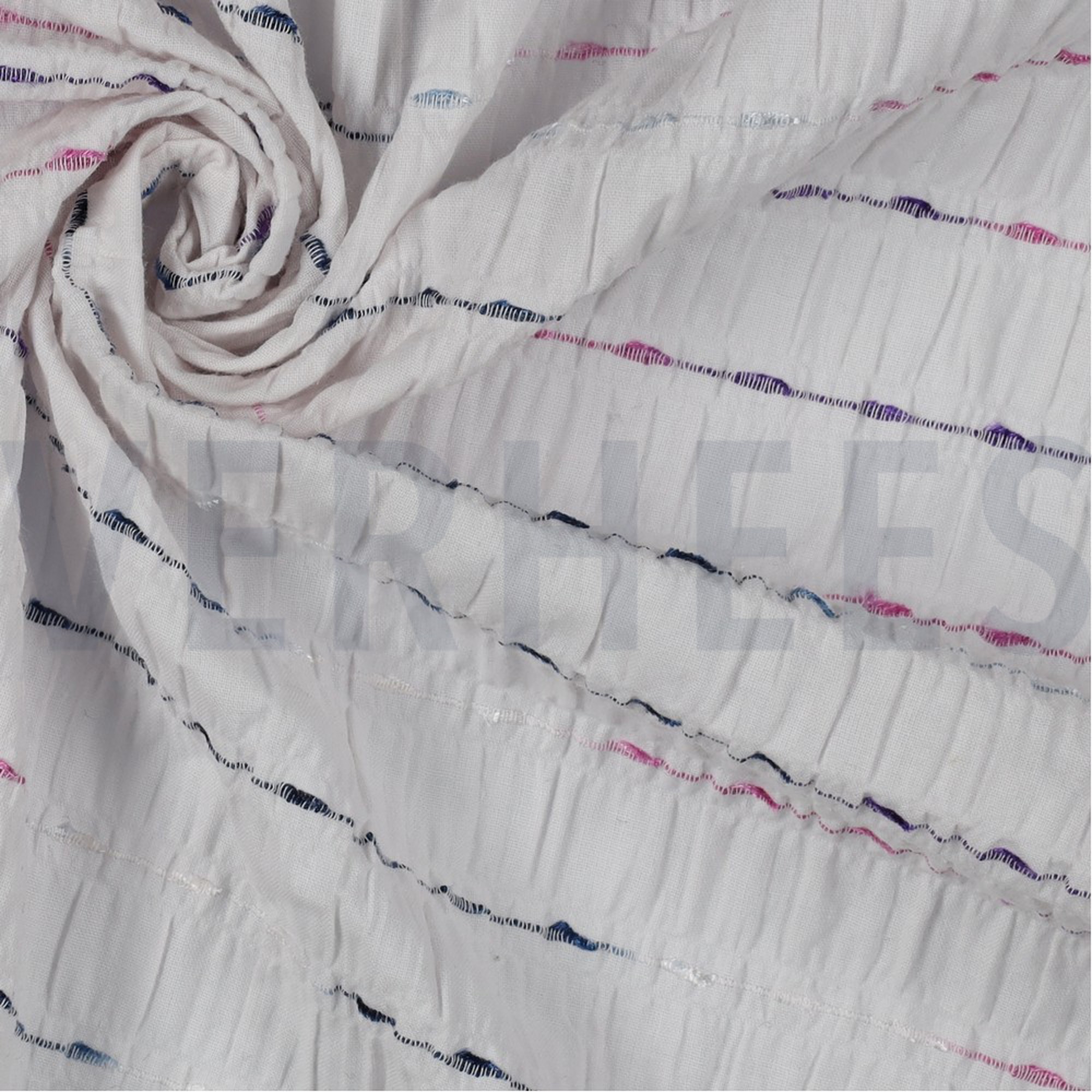 CRINKLE COTTON DOBBY STRIPE WHITE (high resolution) #3