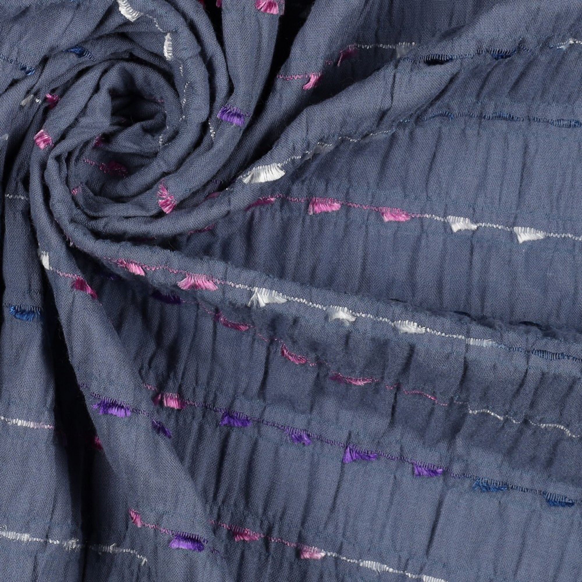 CRINKLE COTTON DOBBY STRIPE JEANS (high resolution) #3