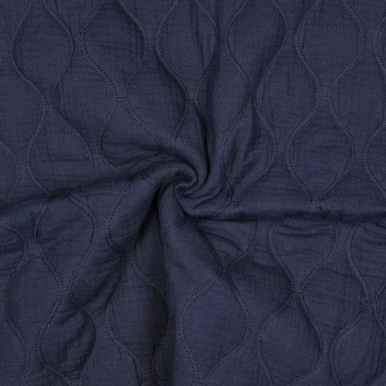DOUBLE GAUZE QUILT NAVY #7