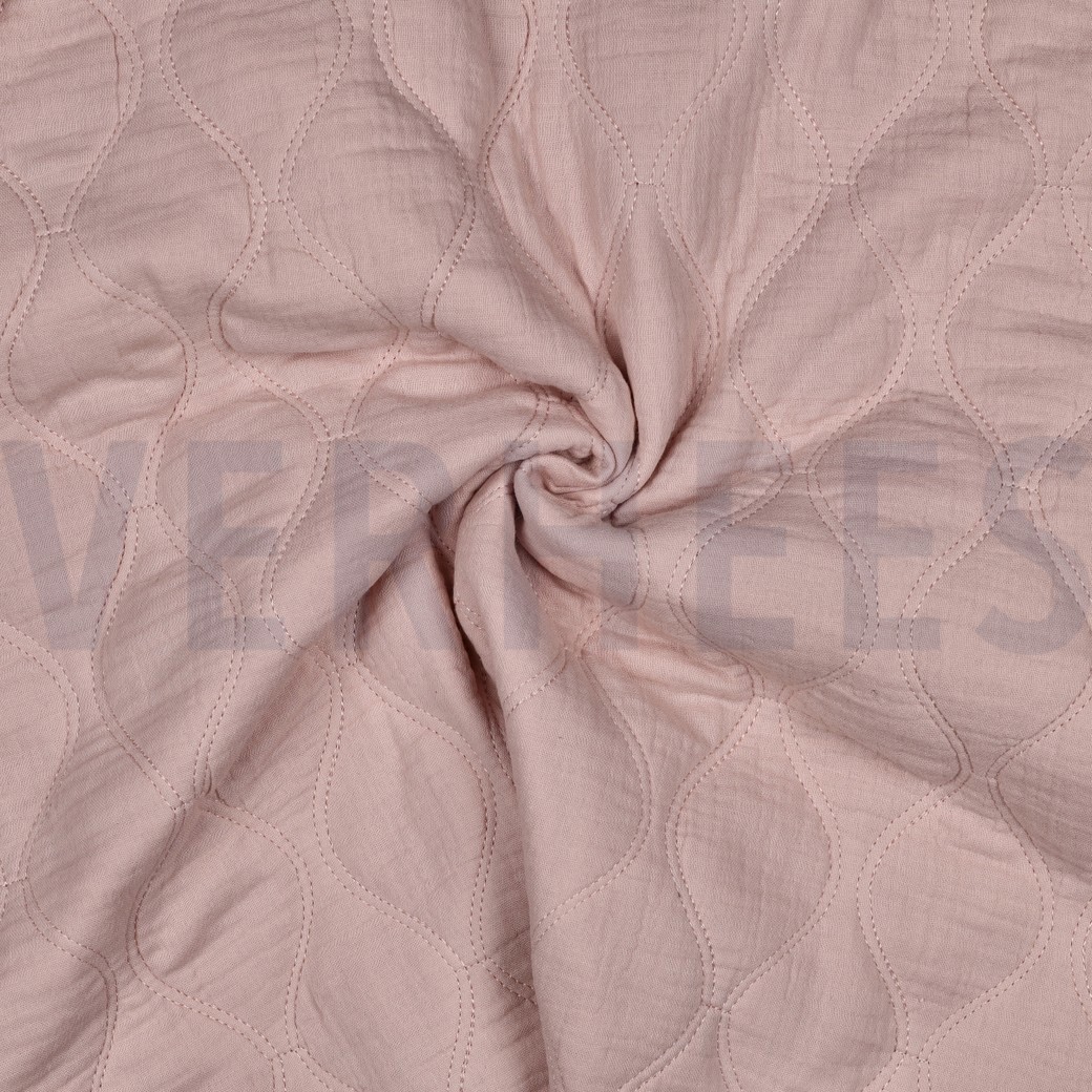 DOUBLE GAUZE QUILT SOFT ROSE #3