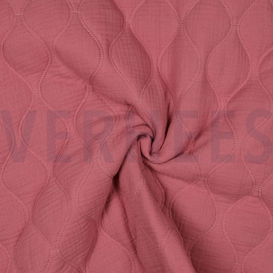 DOUBLE GAUZE QUILT MAUVE #3