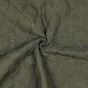 DOUBLE GAUZE QUILT DARK MOSS GREEN (thumbnail) #3