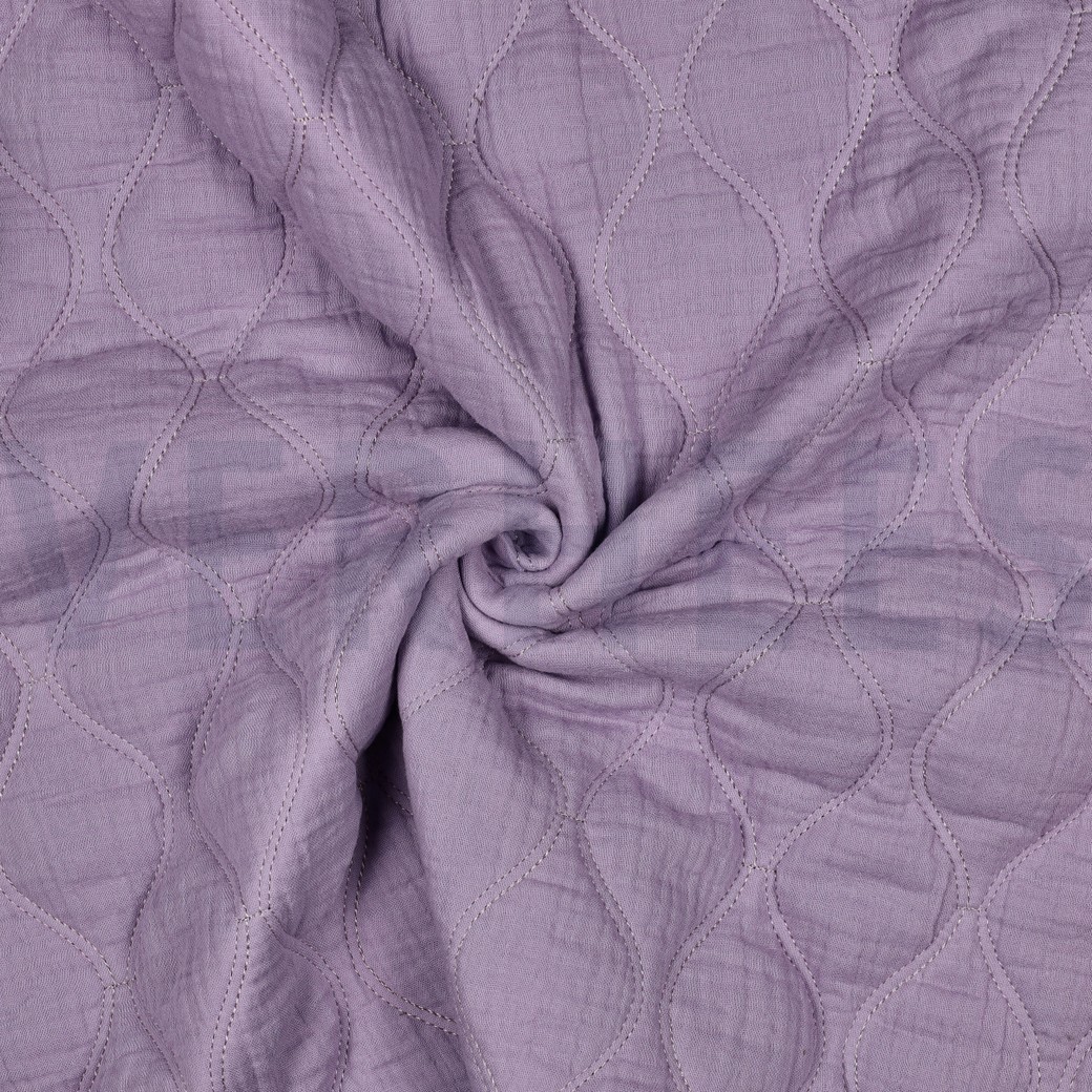 DOUBLE GAUZE QUILT LILAC #3