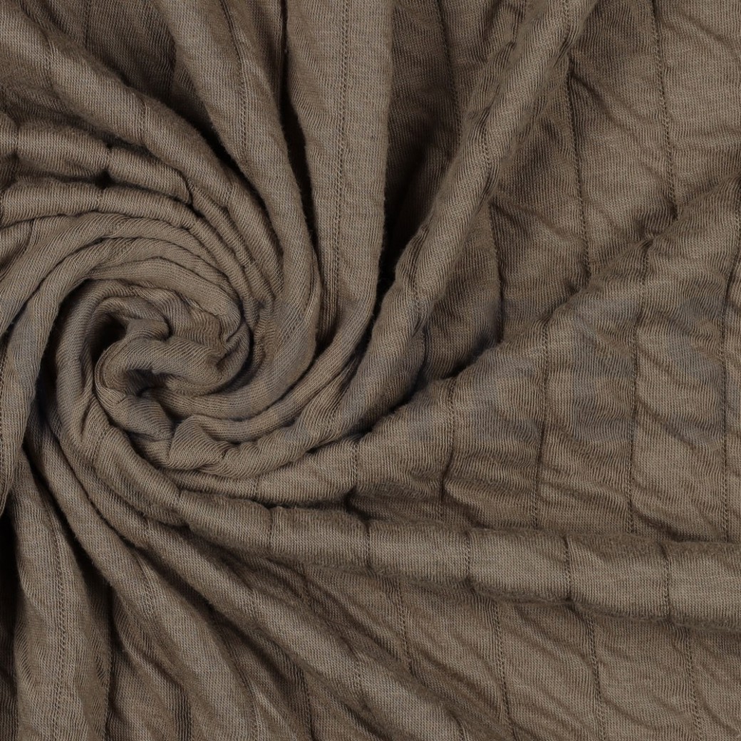 QUILTED JERSEY STRIPE TAUPE #3