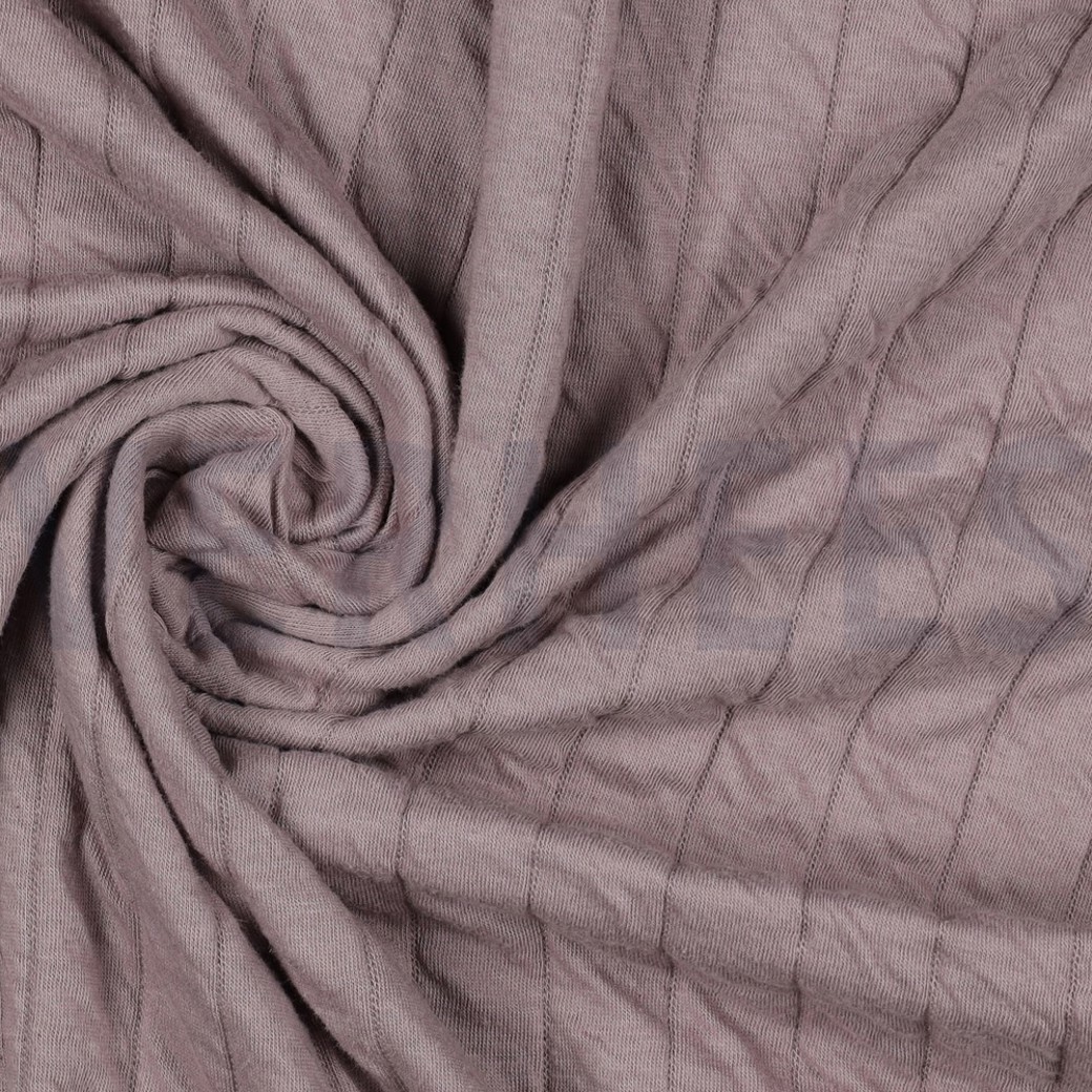 QUILTED JERSEY STRIPE OLD PURPLE #3