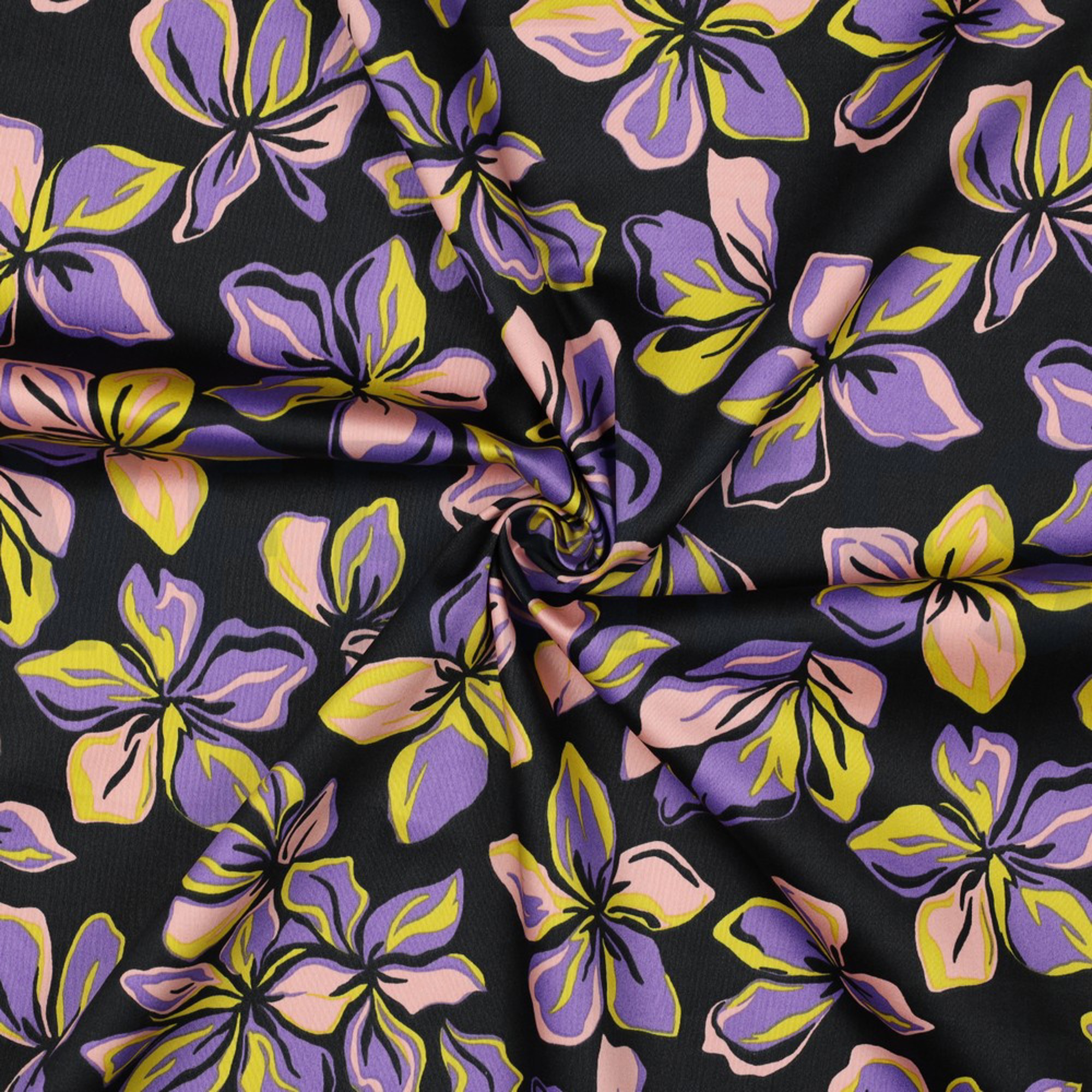 COTTON SATIN FLOWERS BLACK (high resolution) #3