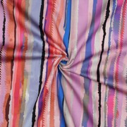 COTTON SATIN DIGITAL STRIPES MAUVE (thumbnail) #3