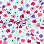 FRENCH TERRY ABSTRACT FLOWERS OFF-WHITE (thumbnail) #3
