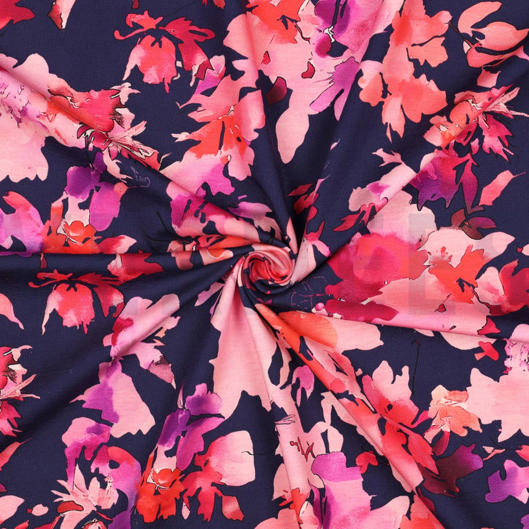 JERSEY DIGITAL FLOWERS NAVY (high resolution) #3