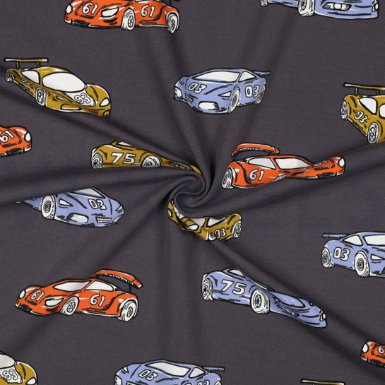 FRENCH TERRY RACECARS GREY #7