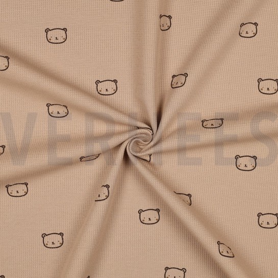 WAFELJERSEY BEREN CAMEL #7